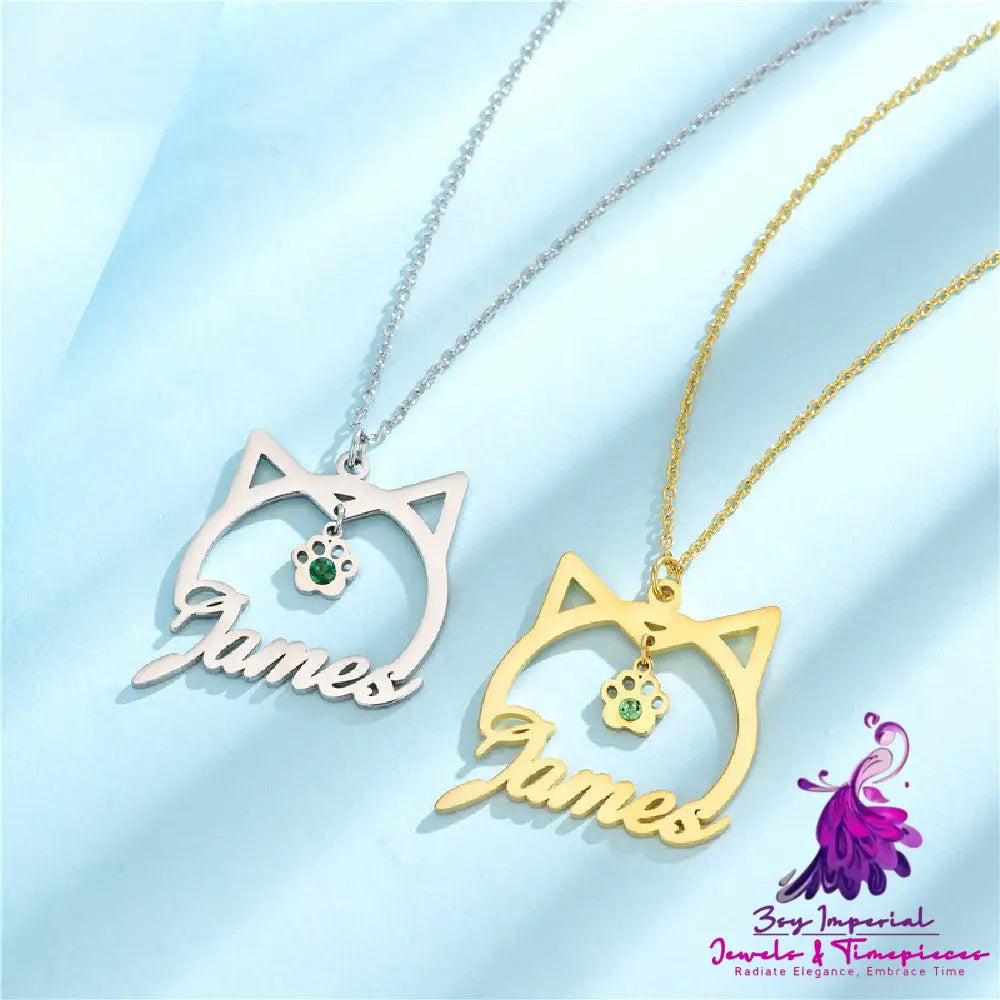 Personalized English Name Necklace