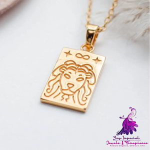 Tarot Necklace Engraved Pendant Eyes