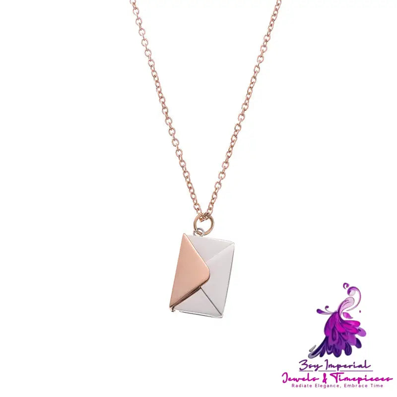 Envelope Love Letter Necklace