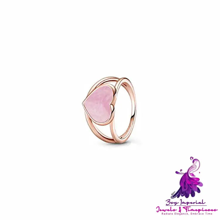 Rose Gold Solitaire Epoxy Ring