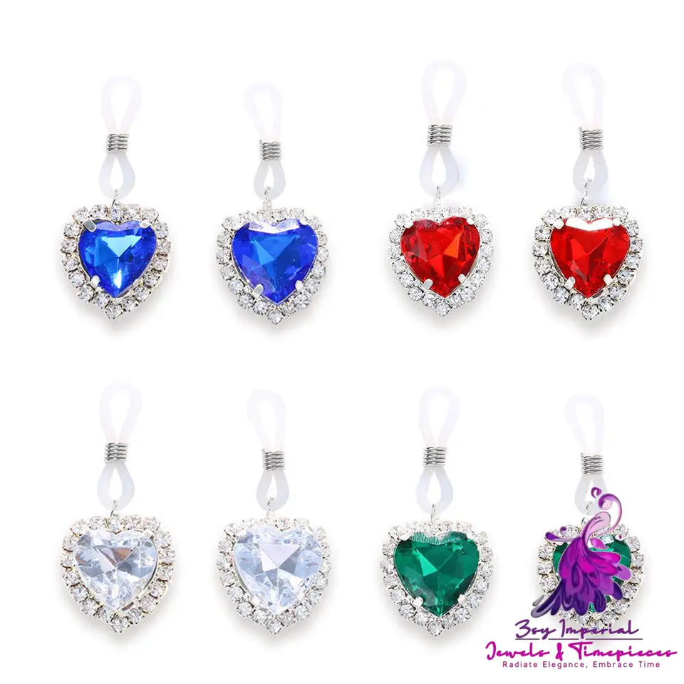 Rhinestone Love Chest Pendant