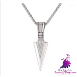 Stainless Steel Spear Necklace