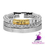 Retro Zircon Skeleton Woven Bracelet