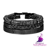 Retro Zircon Skeleton Woven Bracelet