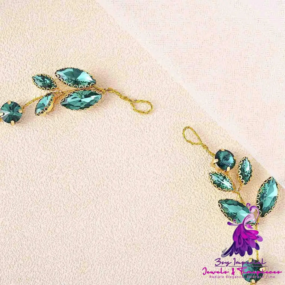 Green Crystal Hair Accessories