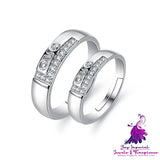 European And American Hand Jewelry Open Couple Ring Female