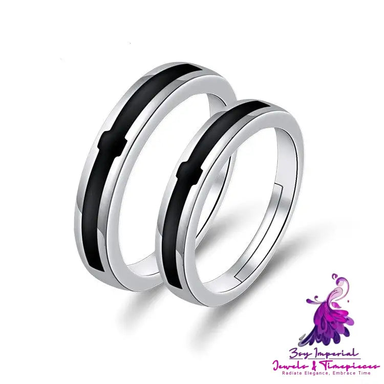 European And American Hand Jewelry Open Couple Ring Female