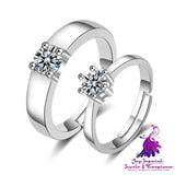 European And American Hand Jewelry Open Couple Ring Female