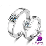 European And American Hand Jewelry Open Couple Ring Female