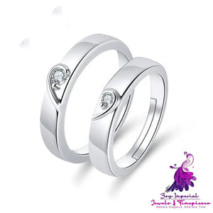 European And American Hand Jewelry Open Couple Ring Female