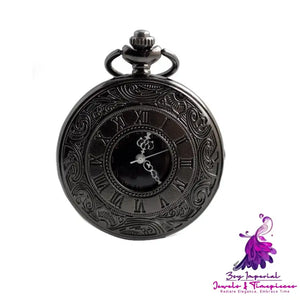 Retro European Style Pocket Watch with Roman Cloud Pattern