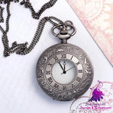 Retro European Style Pocket Watch with Roman Cloud Pattern