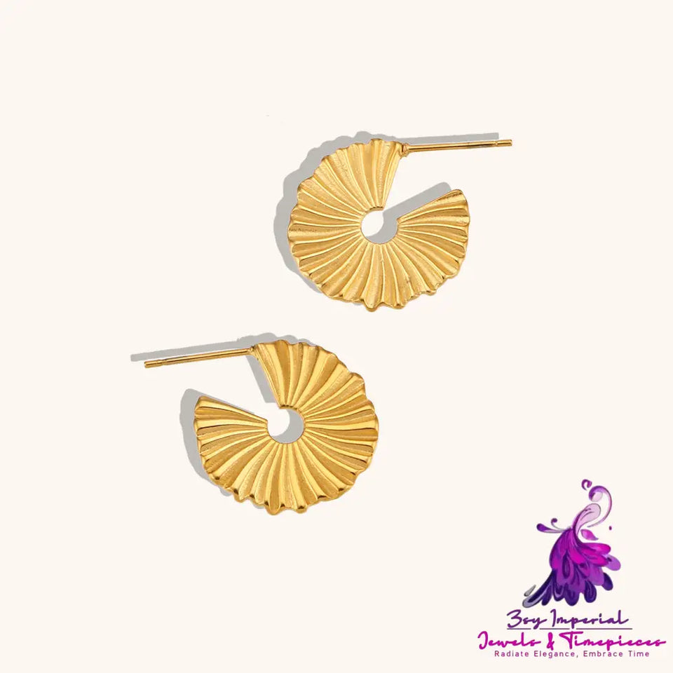 Exaggerated SUNFLOWER Stud Earrings