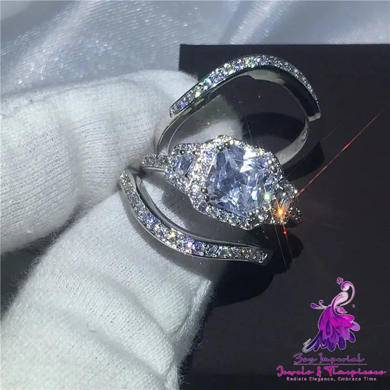 Explosion Set Full Diamond Ring Set