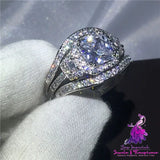 Explosion Set Full Diamond Ring Set