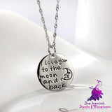 Love Pendant 925 Silver Necklace