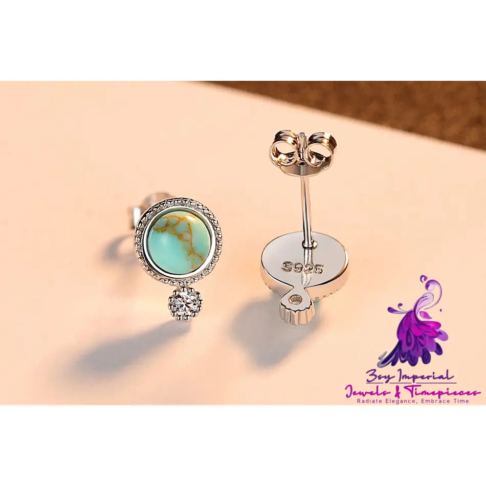 Exquisite Turquoise Stud Earrings