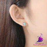 Exquisite Turquoise Stud Earrings