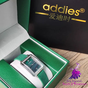 Small Green Exquisite Women’s Watch Set with Gift Box