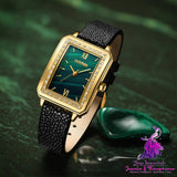 Small Green Exquisite Women’s Watch Set with Gift Box