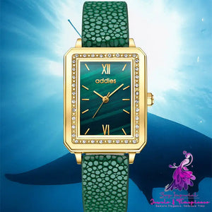 Small Green Exquisite Women’s Watch Set with Gift Box