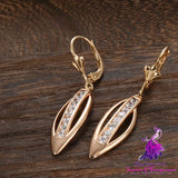 Exquisite Leaves Zirconia Earrings