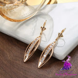 Exquisite Leaves Zirconia Earrings