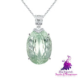 Luxurious Natural Gem Pendant Necklace