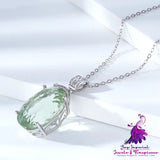 Luxurious Natural Gem Pendant Necklace