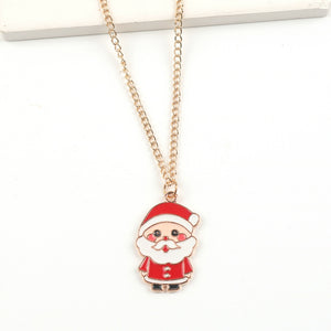 Cartoon Santa Claus Necklace