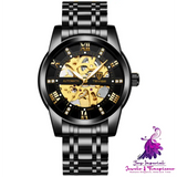 Fashion Automatic Mechanical Men’s Hollow Watch