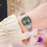 Fine Steel Small Square Fashion Watch