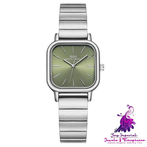 Fine Steel Small Square Fashion Watch