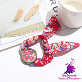 Floral Wrap Ribbon Women’s Fashion Watch