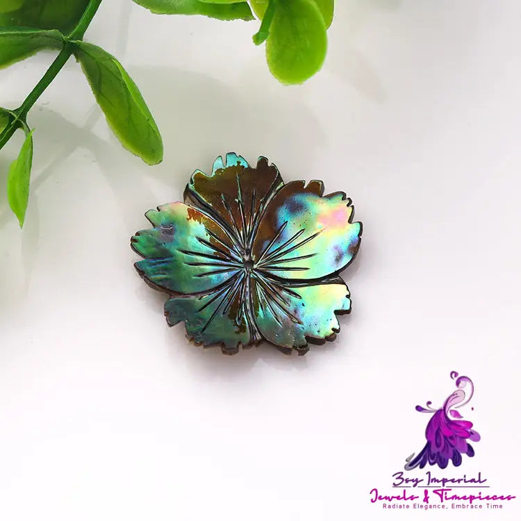 Amorphous Seashell Flower Pendant