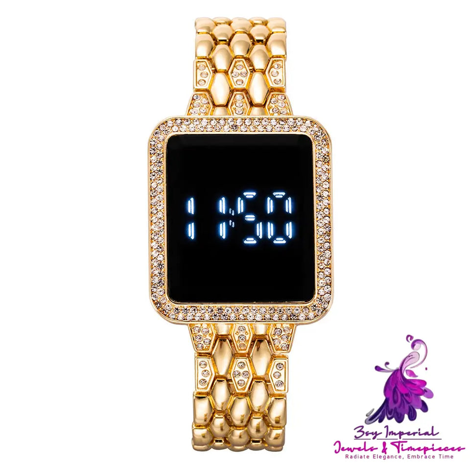 LED Square Steel Belt Foreign Trade Fashion Watch