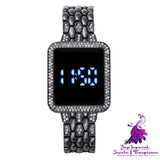 LED Square Steel Belt Foreign Trade Fashion Watch