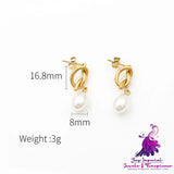 Women’s Fashion French Vintage Knotted Pearl Earrings