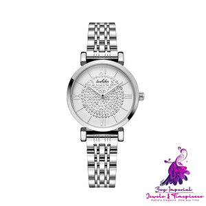 Fashion Women’s Watch with Full Star Steel Band