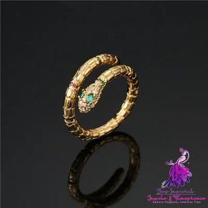 Exquisite Gold Color Snake Ring