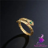 Exquisite Gold Color Snake Ring