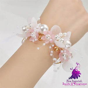 Korean Performance Vacation Hair Band Wrist Flower