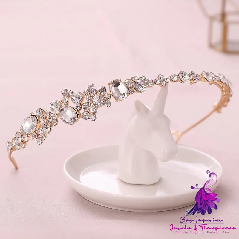 Women’s Fashion Rhinestone Hair Hoop Crown