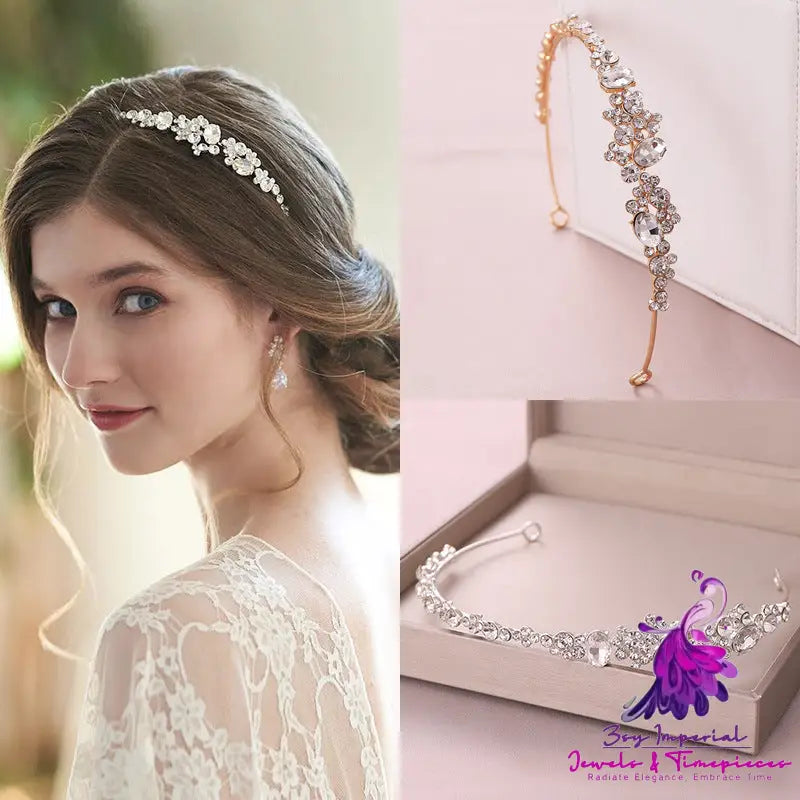 Women’s Fashion Rhinestone Hair Hoop Crown