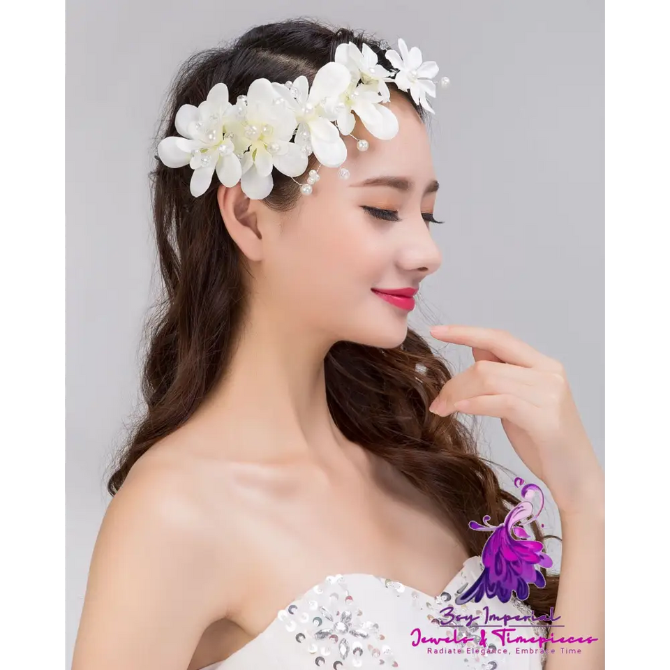 Korean Version Pearl Bride Headdress