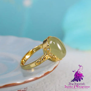 Simple Hetian Jade Ring