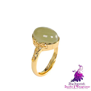 Simple Hetian Jade Ring