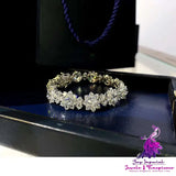 Women’s Fashion Full Diamond Flower Bracelet