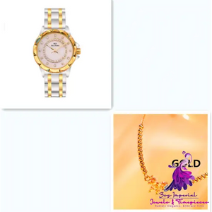 Linked Full Diamond Female Watch