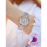 Linked Full Diamond Female Watch